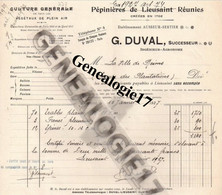 77 0023 LIEUSAINT Seine Marne 1927 Pepiniere G. DUVAL Succ AUSSEUR Et  SERTIER - Agriculture