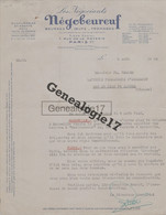 75 13271 PARIS HALLES 1949 Beurres Oeufs Fromages NEGOBEUREUF Rue Poterie Signé PICOU à LAITERIE Remond - Agriculture