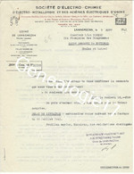 F 65 LANNEMEZAN Ste Electro Chimie Succ Acieries PAUL GIROD Dest MOREAU A Saint Gengoux Le National 1941 - Agriculture