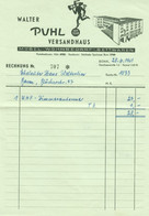 Bonn 1961 Deko Rechnung " Walter Puhl Versandhaus Bettwaren Wohnbedarf Möbel " - Textile & Clothing