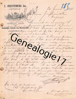 96 2417 PAYS BAS HOLLANDE HOLLAND AMSTERDAM 1895 Agent C. SPUYTENBURG Fabriek Van Waskaarsen - Nederland