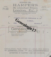 96 2111 ANGLETERRE ENGLAND LONDON LONDRES  1924 Ets HARPERS CRITCHED FRIARS - United Kingdom