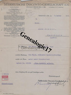 96 1526 SUISSE FRIBOURG FREIBURG 1925 SUDDEUTSCHE DISCONTO GESELLSCHAFT à OLLIER - Suisse