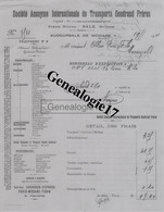 96 1523 SUISSE BALE SWISS 1911 Sté INTERNATIONALE DE TRANSPORTS GONDRAND FRERES Et  MODANE SAVOIE  à OLLIER - Suisse