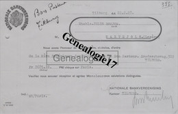 96 1518 PAYS BAS HOLLANDE TILBURG 1928 Aan De Nationale Bankvereeniging Kantoor  à OLLIER - Pays-Bas