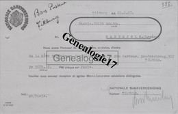 96 1518 PAYS BAS HOLLANDE TILBURG 1928 Aan De Nationale Bankvereeniging Kantoor  à OLLIER - Holanda