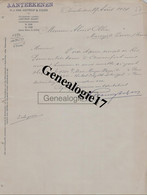 96 1510 PAYS BAS HOLLANDE AMSTERDAM 1924  AANTEEKENEN Ets H. J. VAN OGTROP - ZOON à OLLIER - Pays-Bas