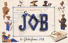 87 0478 LIMOGES HAUTE VIENNE 19.. Buvard PAPIER A CIGARETTES JOB Des Ets AU DE D ARGENT Mr S. GERAL Ou GERALD Mercerie R - G