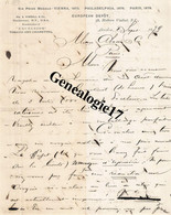 96 1409 ANGLETERRE ENGLAND LONDRES LONDON 1878 Wm S. KIMBAL Rochester New York U.S.A USA Manufacturers TOBACCO EXCELSIOR - Regno Unito