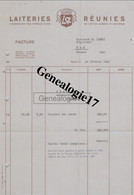 96 1371C SUISSE GENEVE 1965 Laiterie LAITERIES REUNIES Producteur De Lait A Hurni - Suisse