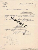 96 1083 ALLEMAGNE DEUTSCHLAND KOLN COLOGNE 1908 Drahtanschrift STEINBANK Mr J.H STEIN Laurenzplatz - 1900 – 1949
