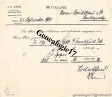 96 1081 ALLEMAGNE DEUTSCHLAND KOLN COLOGNE 1908 Drahtanschrift STEINBANK Mr J.H STEIN Laurenzplatz Fernsprecher - 1900 – 1949