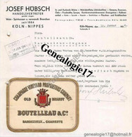 96 1079 ALLEMAGNE DEUTSCHLAND KOLN NIPPES 1934 Handelsvertreter JOSEF HUBSCH Wein COLOGNE - 1900 – 1949