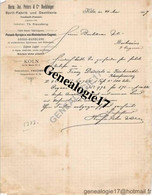 96 1011 ALLEMAGNE DEUTSCHLAND KOLN COLOGNE 1897 Spirit Fabrik Destillerie HERM JOS PETERS Et  Co NACHFOLGER - 1800 – 1899