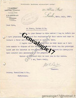 96 0984 ANGLETERRE ENGLAND LEEDS 1907 Telegrams BURGESS ACCOUNTANT LEEDS Mrs W. WILSON - J.R BURGESS - Ver. Königreich