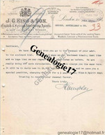 96 0922 ANGLETERRE ENGLAND LONDRES LONDON 1937 English Et  Foreign Advertisigng Agents J.G KING Ans Son Bolt Court - Ver. Königreich