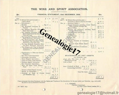 96 0918 ANGLETERRE ENGLAND LONDRES LONDON 1934 THE WINE AND SPIRIT ASSOCIATION Mr BODLE MACKENZIE CLEMOW COCKBURN TODD M - Royaume-Uni