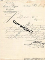 96 0828 AUTRICHE AUTRIA WIEN VIENNE 1897 Weingrosshandlung STERN Et POPPER Wien Floridsdorf - Autriche