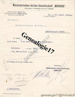 96 0816 AUTRICHE AUTRIA WIEN VIENNE 1908 WECHSELSTUBEN ACTIEN GESELLSCHAFT MERCUR - Oostenrijk