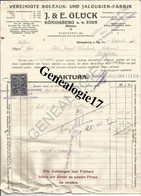 96 0720 Republique TchÃ‚Âque  Tchecoslovaquie ALLEMAGNE KONIGSBERG A. D. EGER  1927 Vereinigte Roleaux J. Et  G. GLUC - 1900 – 1949