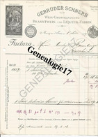 96 0718 ALLEMAGNE MERZIG SAAR SARE Wadern 1908 GEBRUDER SCHNERB Liqueur Fabrik - BESTER KRAUTER BITTER LIKOR - 1900 – 1949