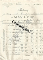 96 0717 ALLEMAGNE NURNBERG Nuremberg 1910 Ets MAX HERZ Baum Wollwaren Fabrikation - 1900 – 1949