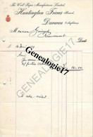 96 0701 ANGLETERRE DARWEN 1930 Ets HUNTINGTON FRERES - The Wall Paper Manufactures Ltd Dest GUINGOT - Ver. Königreich