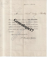 96 0641 SUISSE GENEVE 1834 Ets ROCHAT ET GUICHON Lettre Voyageur LOUIS KORNPROBST Succ FREDERIC PILET à CHARLES DELAYE - Suisse