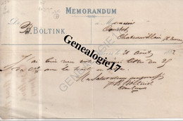 96 0622 BELGIQUE ANVERS 1882 Ets B. BOLTINK - 1800 – 1899