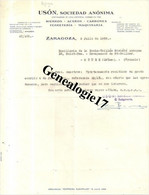 96 0585 ESPAGNE ZARAGOZA 1966 USON SOCIEDAD ANONIMA - Spagna