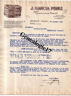 96 0555 ESPAGNE SPAIN SEVILLA 1936 Manufactura De Corchos J. GARCIA PEREZ - Espagne