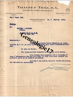 96 0547 ESPAGNE  PALAFRUGELL ( Prov De Gerona )  SPAIN 1936  TALLERES TRILL S.A Construcciones Mecanicas - Spagna