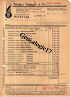 96 0526 ALLEMAGNE OBERNEULAND - BREMEN  1943 WALTER BUHNER ( Bù¸hner ) Chemisch  Et  Co - Andere & Zonder Classificatie