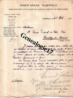 96 0511 ALLEMAGNE ELBERFELD 1921 Manufacture Outillage Quincaillerie Serrurerie ERNEST KRAISS - Altri & Non Classificati