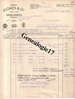 96 0503 ALLEMAGNE GEVELSBERG Outillage EICKEN Cie - Other & Unclassified