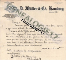 96 0001 ALLEMAGNE HAMBURG ERRICHTET 1882 Etd A. MULLER Et  Co  ERSTE AUSZEICHNUNGEN - Sonstige & Ohne Zuordnung