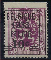 ONBEKEND / INCONNU CURIOSITEIT " Boven ONGETAND " Nr.  375A  BELGIQUE 1933 BELGIE 10 C ; Staat Zie Scan ! Inzet 65 € ! - Typo Precancels 1929-37 (Heraldic Lion)