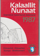 1987 ** GREENLAND (Sans Charn,MNH, Postfris) YEAR PACK   BF 1,2 160/65 Mi. Block 1,2 172/77 Inc. CHRISTMAS STAMP - Komplette Jahrgänge