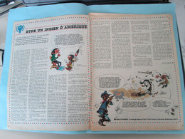 SPI920 : DOUBLE PAGE REVUE SPIROU ANNEES 70 : GASTON LAGAFFE - ETRE UN INDIEN D'AMERIQUE - Gaston