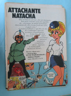 SPI920 : PAGE REVUE SPIROU ANNEES 70 : NATACHA - WALTHERY - SORTIE D'UN NOUVEL ALBUM - Natacha