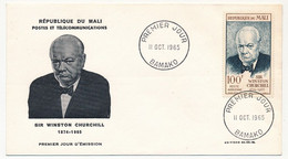 MALI => FDC => 100F Sir Winston CHURCHILL - Bamako - 11 Oct 1965 - Mali (1959-...)