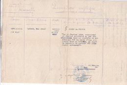 15 E CORPS D ARMEE / BEAU DOCUMENT DE PUNITION / A VOIR - Documenti