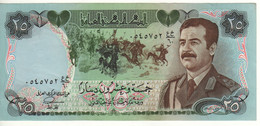 IRAQ   25  Dinars  P73a   ( 1986  On Front Saddam Hussein -  Martyr's Monument On Back ) - Iraq