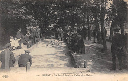 Thème Sport: Pétanque-Jeu De Boules.  Brest    29  . Jeu De Boules . Allée Des Maitres              ( Voir Scan) - Pétanque