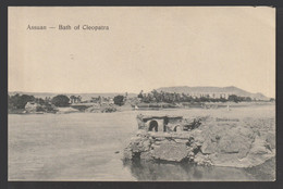 Egypt - Rare - Vintage Post Card - ASWAN - Bath Of Cleopatra - 1866-1914 Khedivato De Egipto