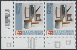 !a! GERMANY 2020 Mi. 3566 MNH Horiz.PAIR From Lower Left Corner - Design From Germany: Dittert, Coffee Service - Nuevos
