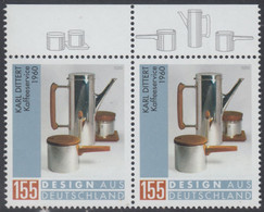 !a! GERMANY 2020 Mi. 3566 MNH Horiz.PAIR W/ Top Margins (a) - Design From Germany: Dittert, Coffee Service - Nuevos