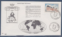 Antoine De Tounens Roi D'Araucanie, Tourtoirac 17.9.1983 Enveloppe Timbre 1596 Château De Hautefort Dordogne - Commemorative Postmarks