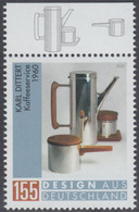!a! GERMANY 2020 Mi. 3566 MNH SINGLE W/ Top Margin (a) - Design From Germany: Dittert, Coffee Service - Unused Stamps