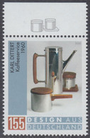 !a! GERMANY 2020 Mi. 3566 MNH SINGLE W/ Top Margin (b) - Design From Germany: Dittert, Coffee Service - Nuevos